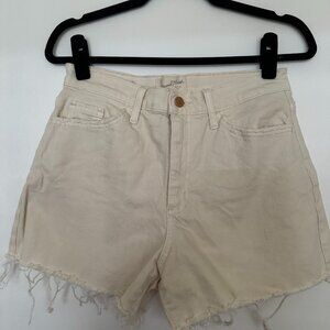Universal Thread Cream high-rise denim shorts
